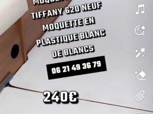 Moquette Plastique Blanc de Blanc