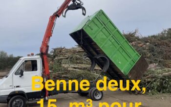 Benne pour déchets verts