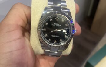 Rolex date just black Diamond