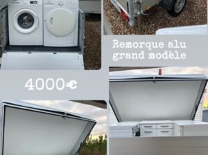 Vend remorque alu