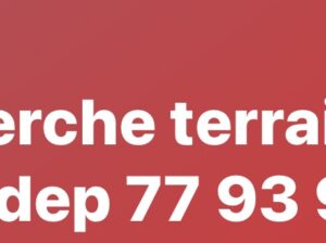 Chercher terrain à louer