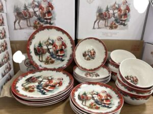 Veiselles de Noël et jeux de tapis à vendre