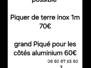 vend piquer pour tout type de Chapiteau