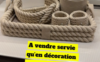 Service corde beige