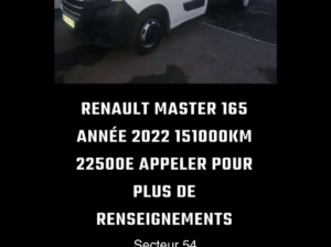 Renault Master benne coffre