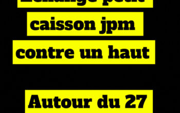Echange petit caison jpm contre un haut